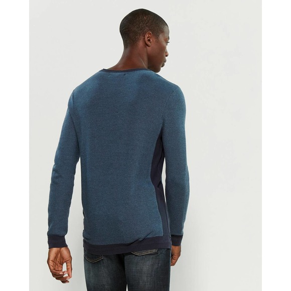 VINCE CAMUTO Space-Dye Crew Neck Pull Over Blue Sweater - Size X-Large - Picture 2 of 7